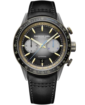 Freelancer Automatic Chronograph  Titan m/ skinnrem, 43.5mm