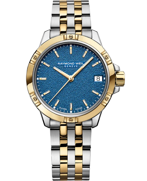 Tango Classic Ladies Quartz  Two Tone Blue Frosted 30mm