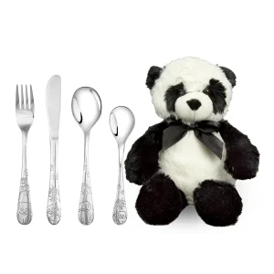 Panda Bestikksett 4 deler m/ bamse