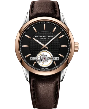 Freelancer Automatic Open Heart Rose´ bezel