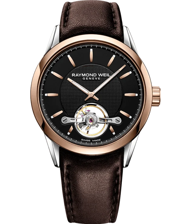 Freelancer Automatic Open Heart Rose´ bezel