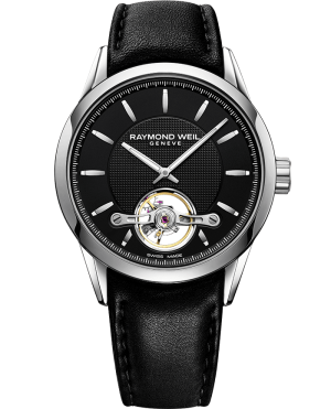 Freelancer Automatic Open Heart Svart Lenke