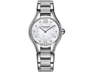 Noemia Ladies Quartz Stål Perlemor skive og diamanter  24mm