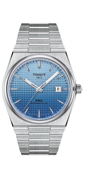 Tissot PRX Powermatic 80-Gradert lys blå