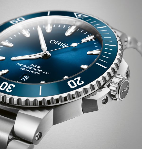 Oris Aquis Date 43,5mm - Blå m/ lenke - Bilde 2
