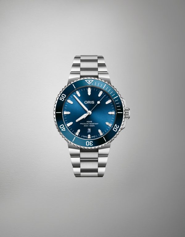 Oris Aquis Date 43,5mm - Blå m/ lenke - Bilde 3