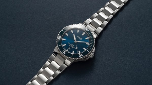 Oris Aquis Date 43,5mm - Blå m/ lenke - Bilde 5