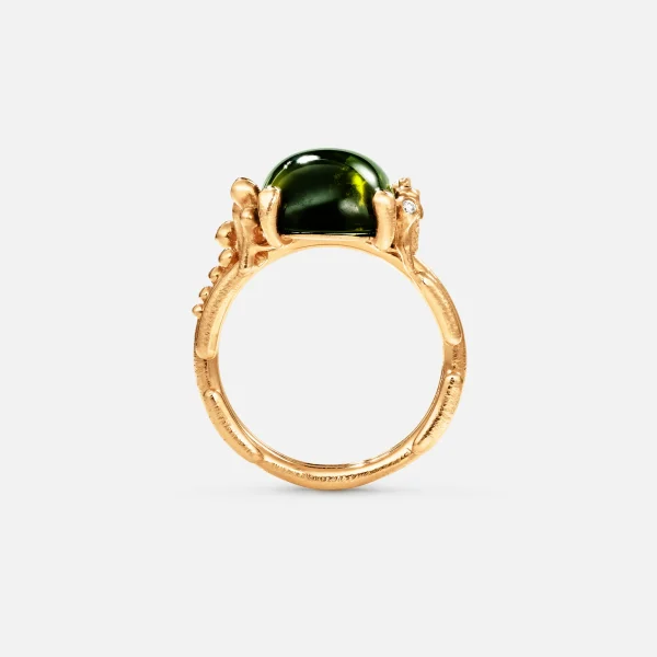 BoHo ring medium m/ grønn Turmalin - Bilde 6