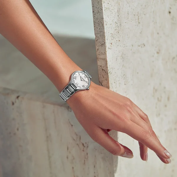 Noemia Ladies Quartz Stål Perlemor urskive m/ diamantbezel 32mm - Bilde 4