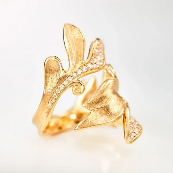 Ring Forest Pave´m/ diamanter - Bilde 5