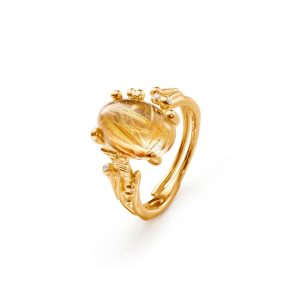 BoHo ring liten m/ Rutil Quartz
