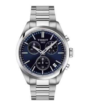PR100 Chronograph Stål Blå urskive 40mm