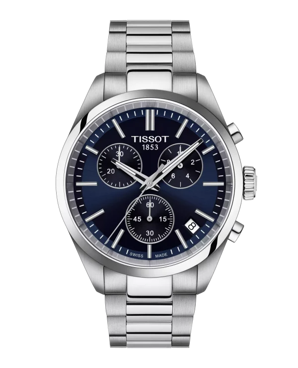 PR100 Chronograph Stål Blå urskive 40mm