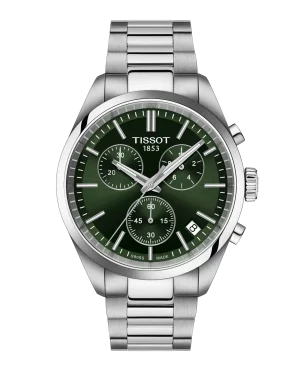 PR100 Chronograph Grønn urskive 40mm