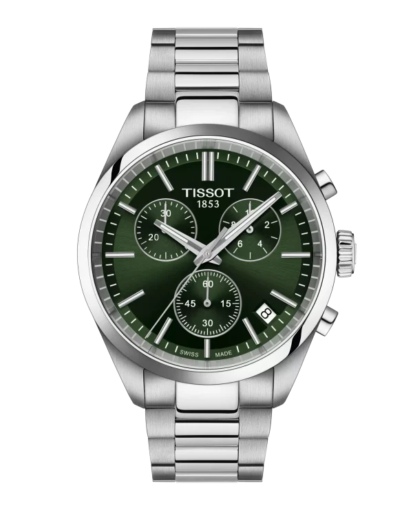 PR100 Chronograph Grønn urskive 40mm