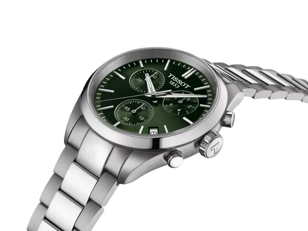PR100 Chronograph Grønn urskive 40mm - Bilde 3