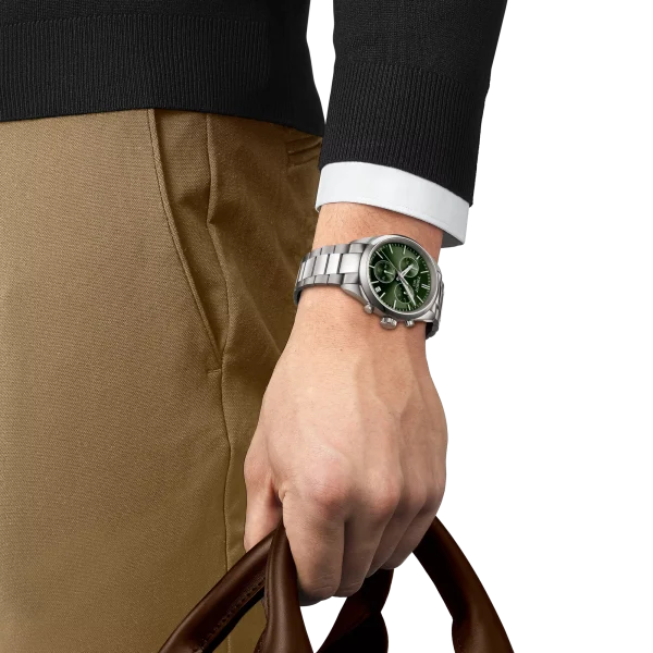 PR100 Chronograph Grønn urskive 40mm - Bilde 2