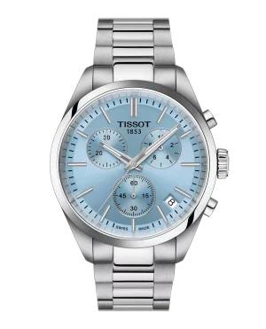 PR100 Chronograph Stål "Ice Blue" urskive 40mm