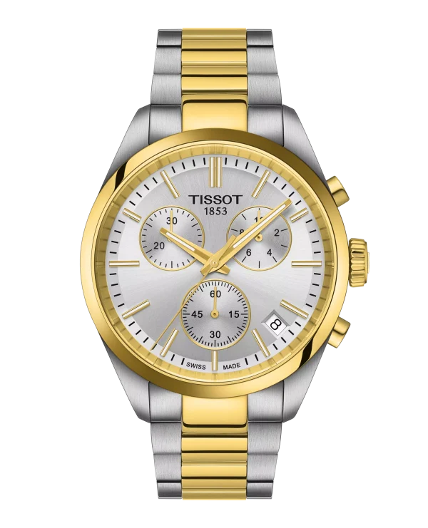 PR100 Chronograph Bicolour sølv urskive  40mm