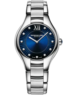 Noemia Ladies Quartz Stål Blå urskive 32mm