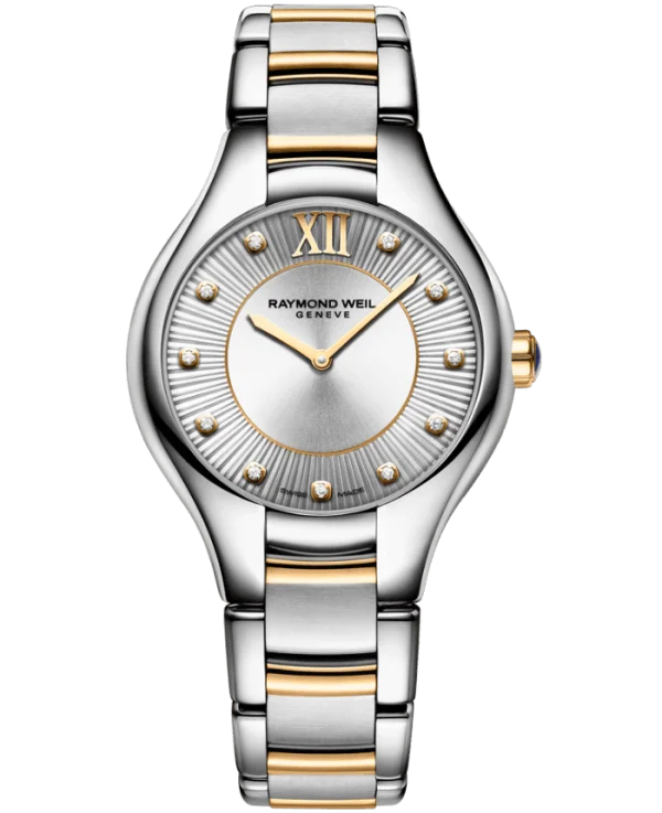Noemia Ladies Quartz Two Tone , sølv urskive 32mm