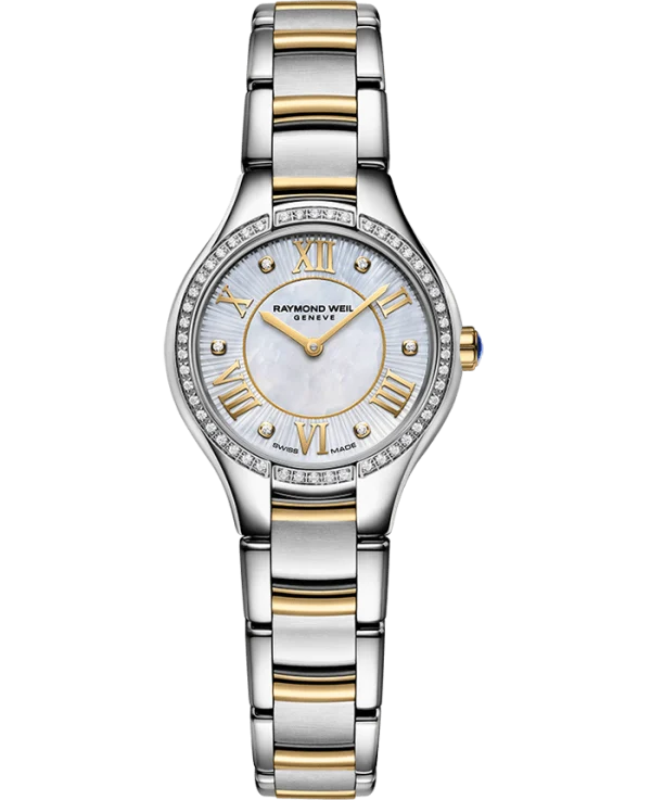 Noemia Ladies Quartz Two Tone Perlemor skive og diamantbezel 24mm