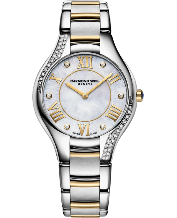 Noemia Ladies Quartz Two Tone m/ perlemor urskive og diamanter 32mm