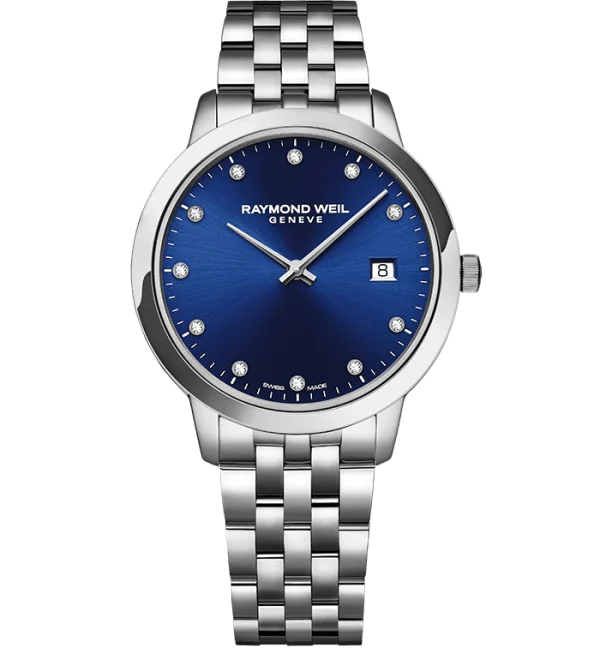 Toccata Dame  Stål 34mm blå urskive