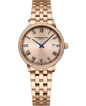 Toccata Dame Rose´PVD  29mm m/ diamantbezel.