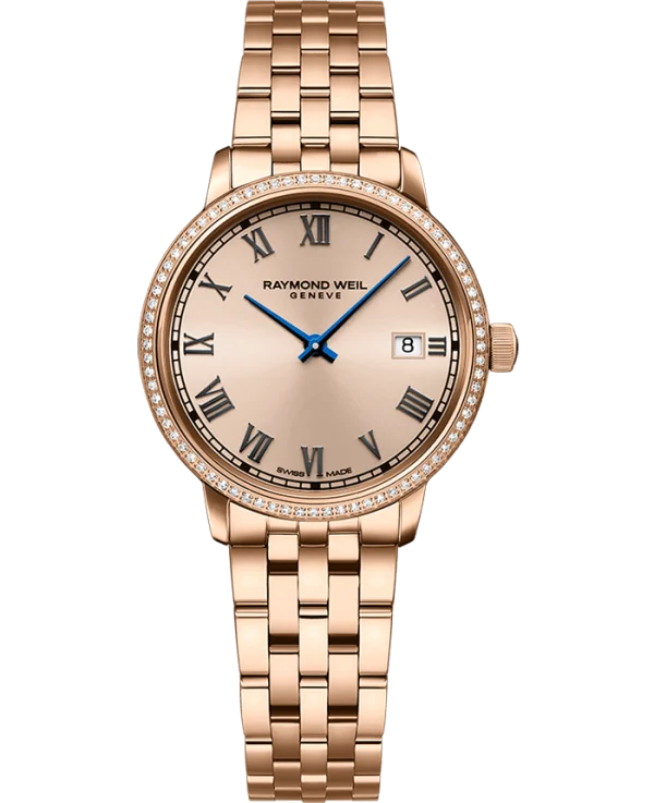 Toccata Dame Rose´PVD  29mm m/ diamantbezel.