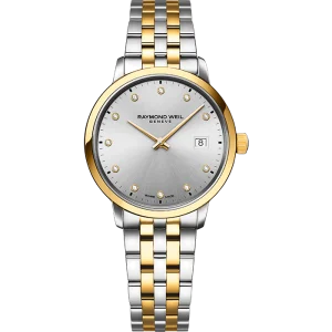 Toccata Dame Bicolour  29mm sølv urskive og lenke.