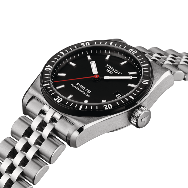 Tissot PR516 Powermatic 80 Svart urskive m/lenke 38mm - Bilde 7