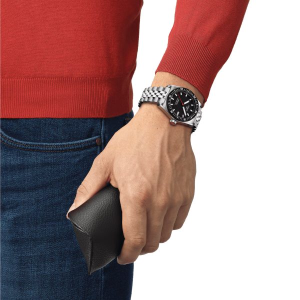 Tissot PR516 Powermatic 80 Svart urskive m/lenke 38mm - Bilde 4