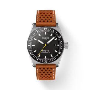 Tissot PR516 Powermatic 80 Svart skive skinnrem 38mm