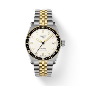 Tissot PR516 Powermatic 80 Bicolour Hvit urskive m/lenke 38mm
