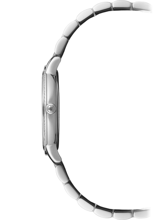 Toccata Dame  Stål 34mm sølv m/ romertall. Diamantbezel - Bilde 2