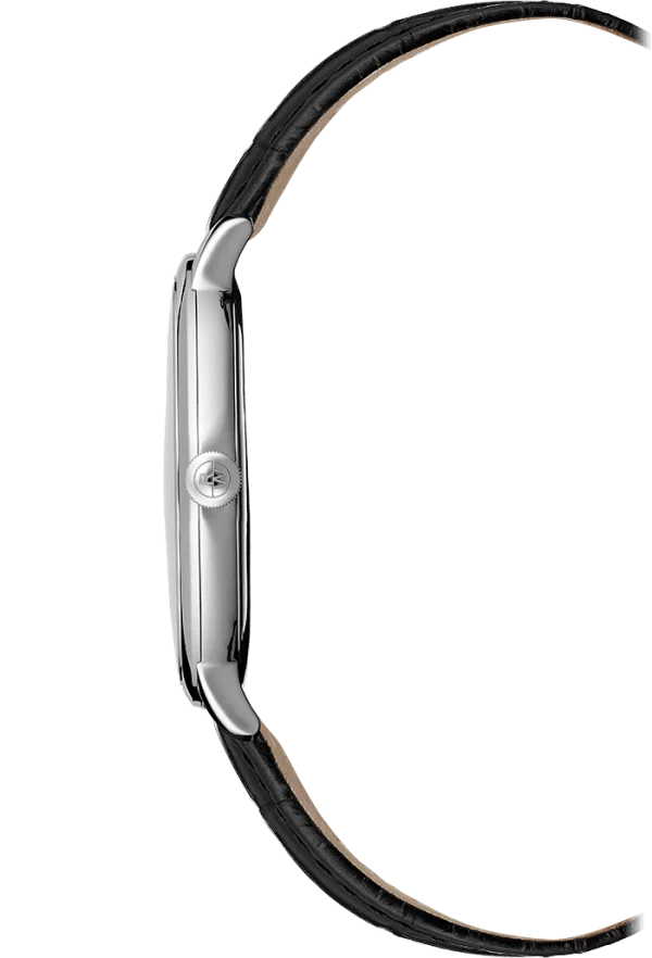 Toccata Herre 42mm Sølv skive m/ skinnrem - Bilde 3