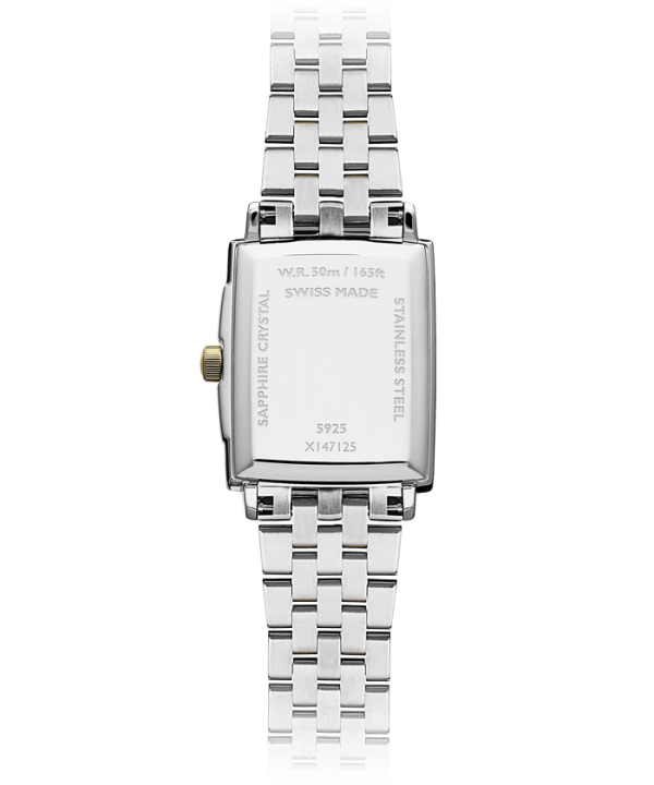 Toccata Dame Rectangular Two Tone PVD- Stål m/ perlemor urskive og diamantbezel - Bilde 3
