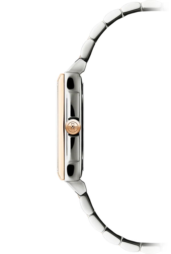 Toccata Dame Rectangular  Two Tone Rose ´PVD- Stål m/ Hvit urskive - Bilde 2