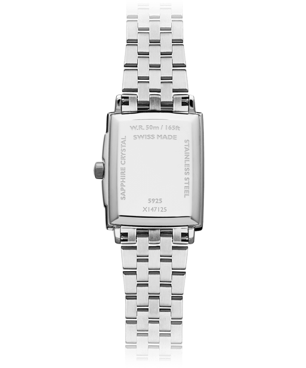 Toccata Dame Rectangular  Stål, hvit urskive, diamantbezel - Bilde 3