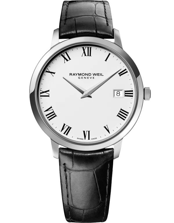 Toccata Herre 42mm Hvit skive m/ skinnrem