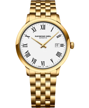 Toccata 39mm PVD gullfarget Hvit urskive m/ lenke