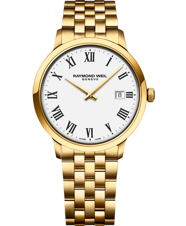 Toccata 39mm PVD gullfarget Hvit urskive m/ lenke