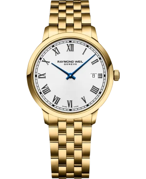 Toccata 39mm PVD gullfarget Hvit urskive m/ lenke