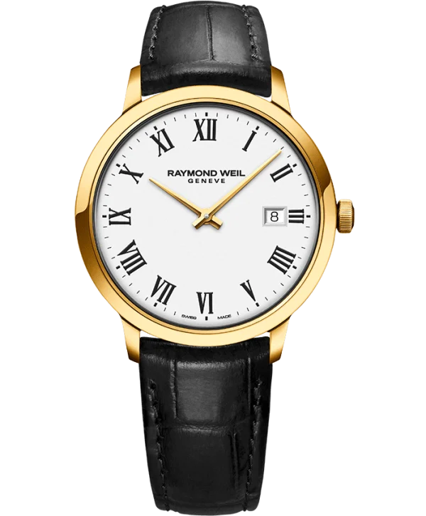 Toccata 39mm PVD gullfarget Hvit urskive m/ rem