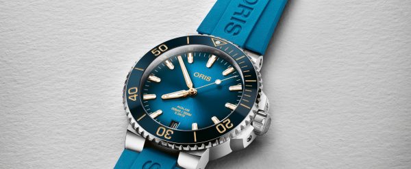 Aquis Date Caliber 400 Blå 43,5mm m/ gummirem - Bilde 3