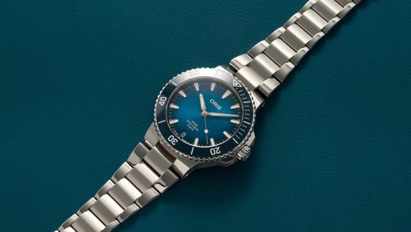 Aquis Date Caliber 400 Blå 43,5mm m/ lenke - Bilde 5