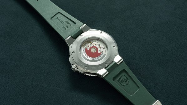 Oris Aquis Date 43,5mm - Grønn m/ gummirem - Bilde 4