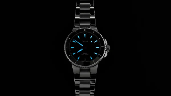 Oris Aquis Date 36,5mm - Svart m/ lenke - Bilde 3