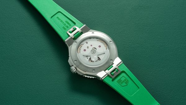Aquis Date Caliber 400 Grønn 43,5mm m/ gummirem - Bilde 6
